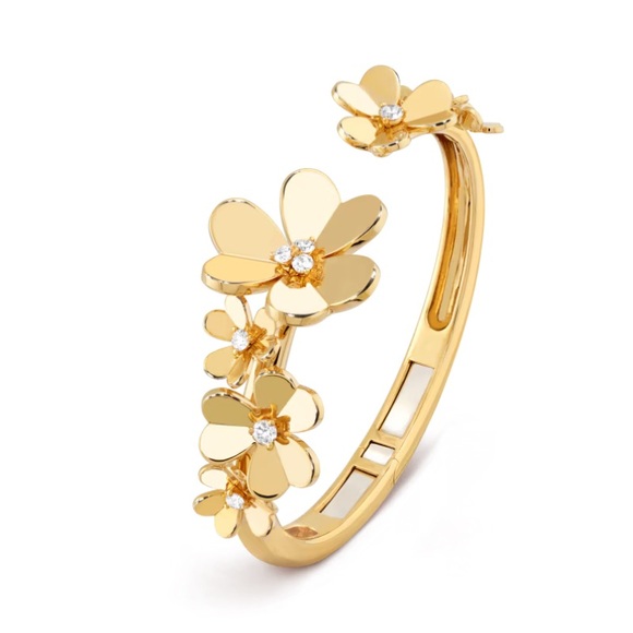 frivole 7 flowers gold bracelet - Picture 1 of 8